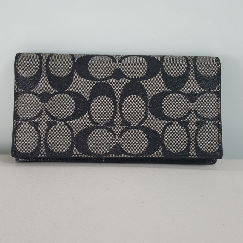 Authentic Coach Checkbook Cover